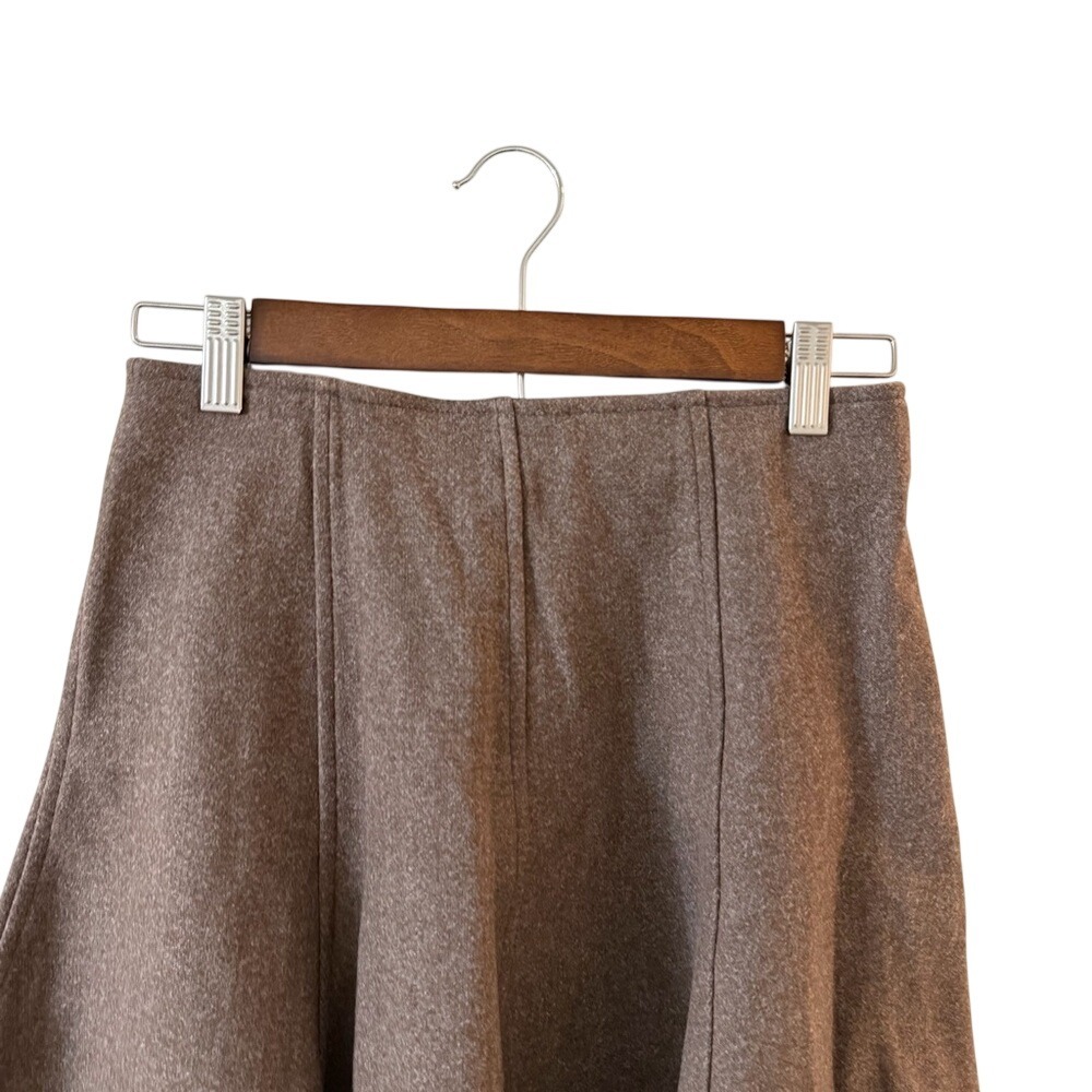 NWT OGL CashSoft High Waisted Flare Hem Mini Skirt Heather Brown small - Picture 10 of 13